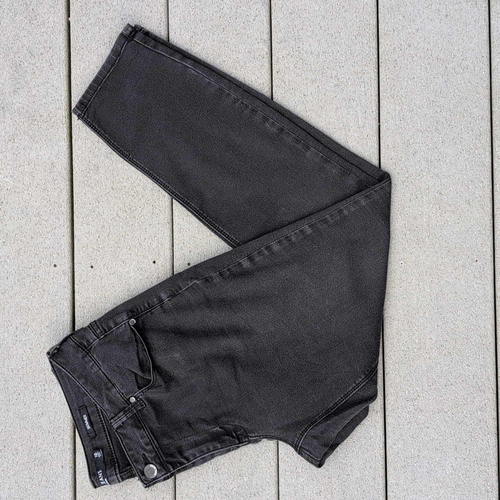 Max Jeans Washed Black Skimmer Jeans